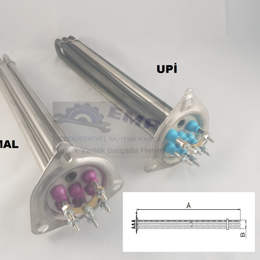 acbd88de4ac1439286f03c0589ac0a19 BÜYÜK ÜÇGEN 30 cm. 6000 Watt 380/230V BULAŞIK REZİSTANS - Görsel 1